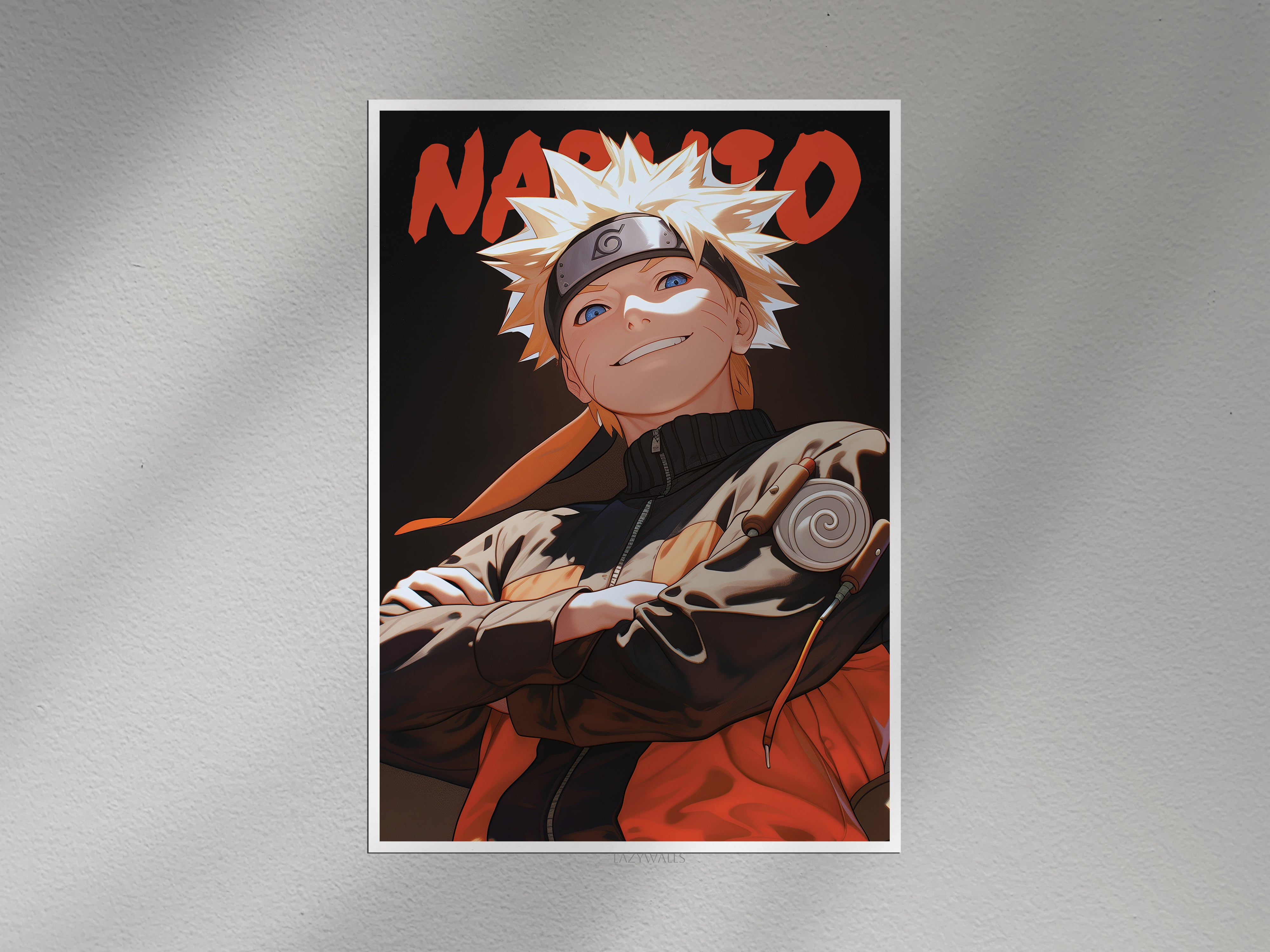 Naruto Uzumaki Poster | Naruto Anime Wall Art | Shonen Manga Room Decor
