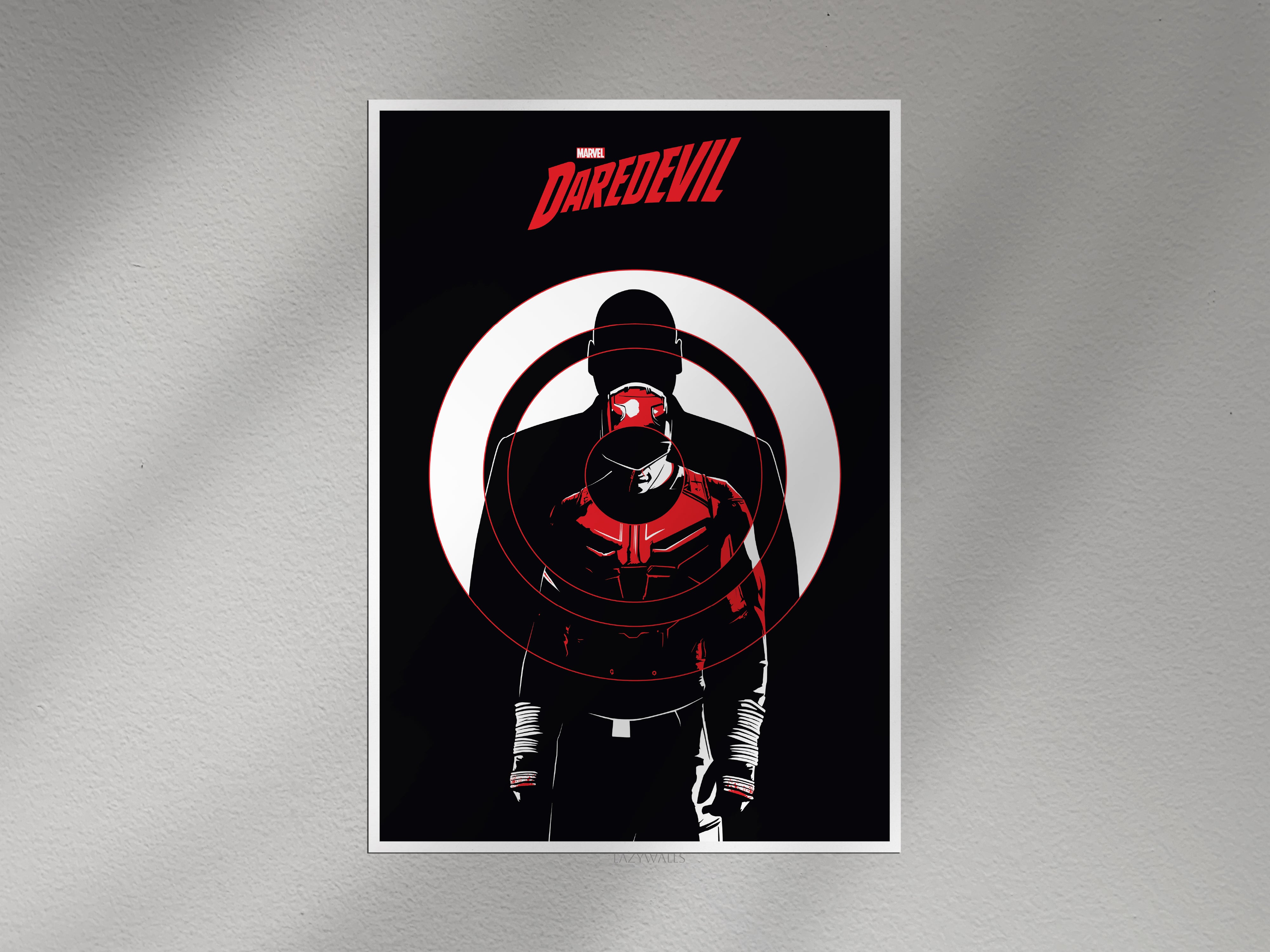 Marvel Daredevil Wall Poster | Dark Superhero Wall Art Decor