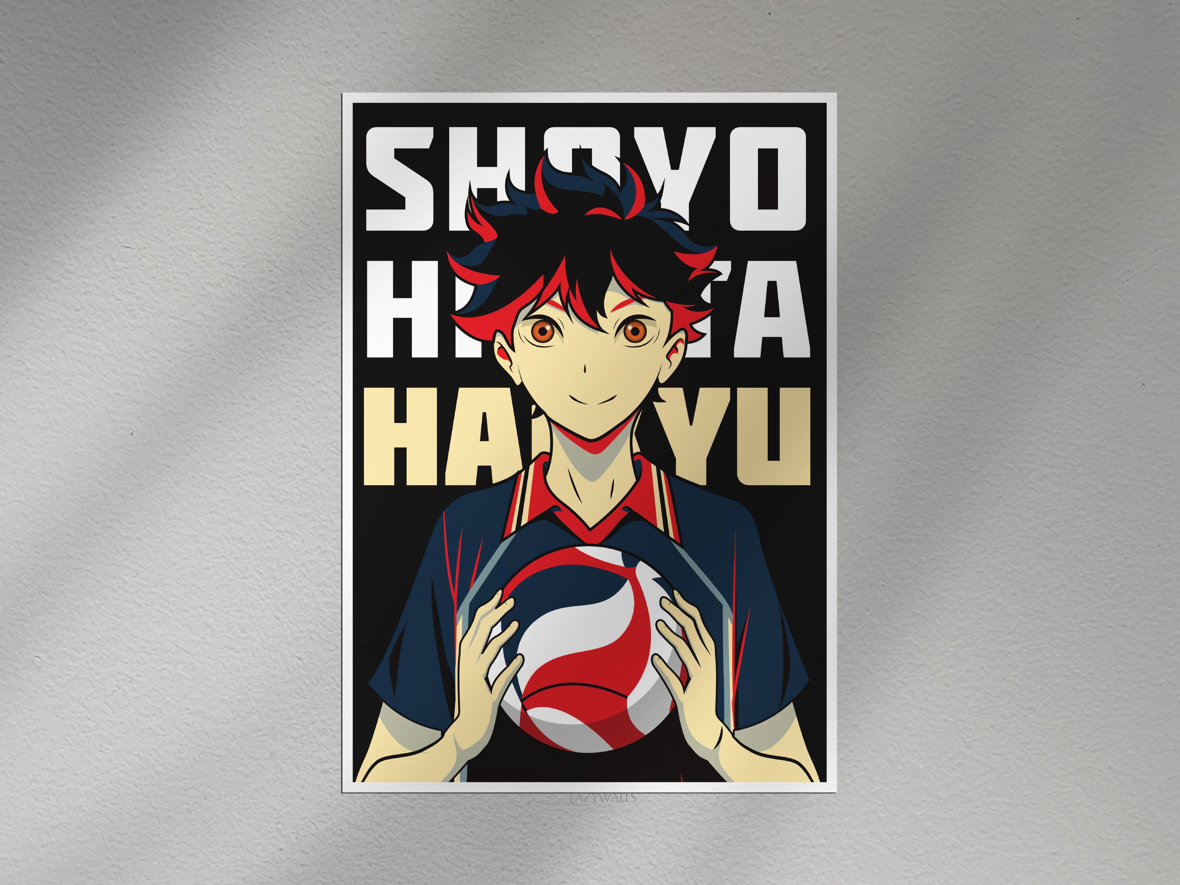 Haikyuu Shoyo Hinata Wall Poster – Anime Volleyball Wall Art