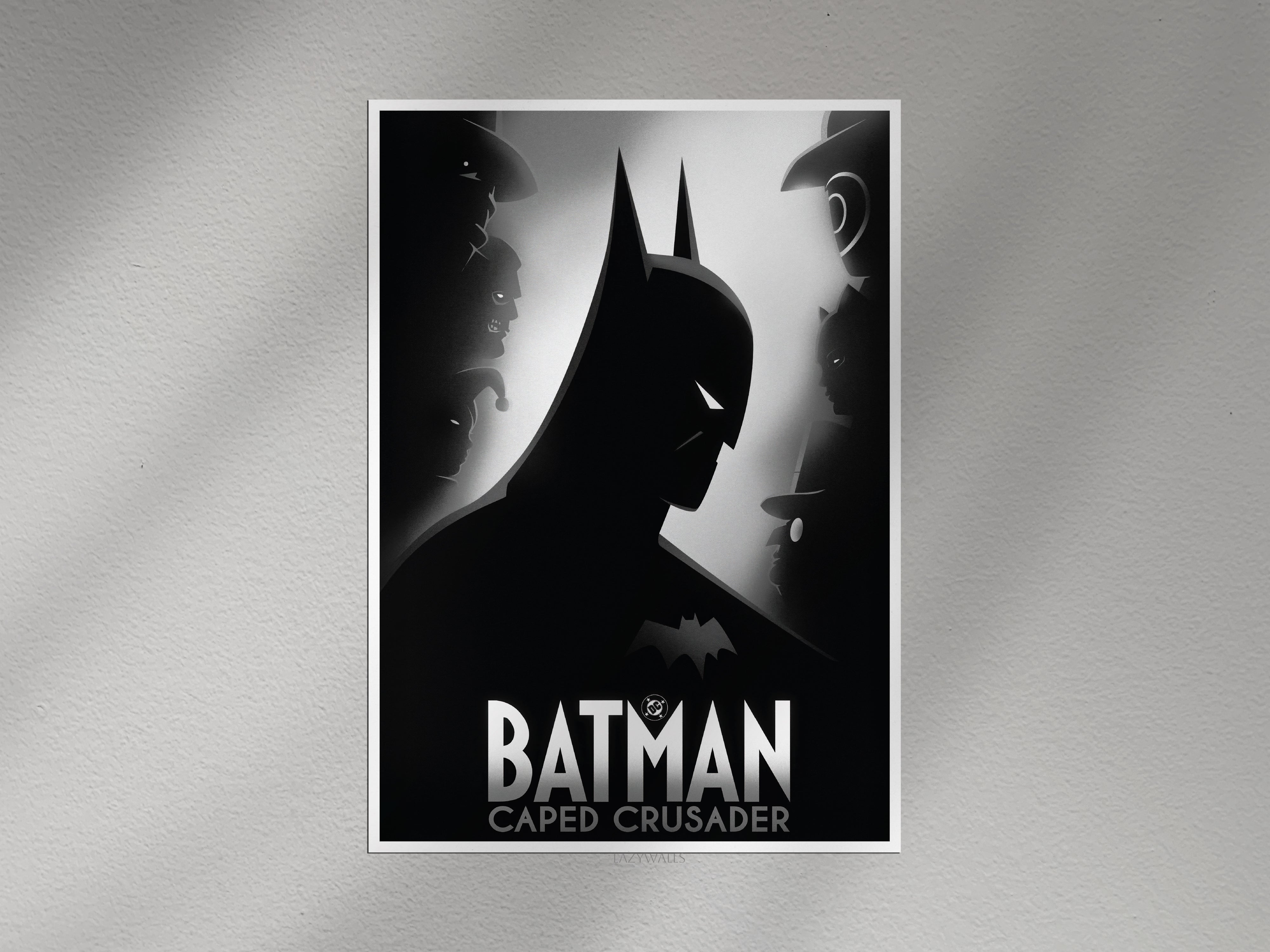 Batman Caped Crusader Wall Poster – Dark Knight Wall Art