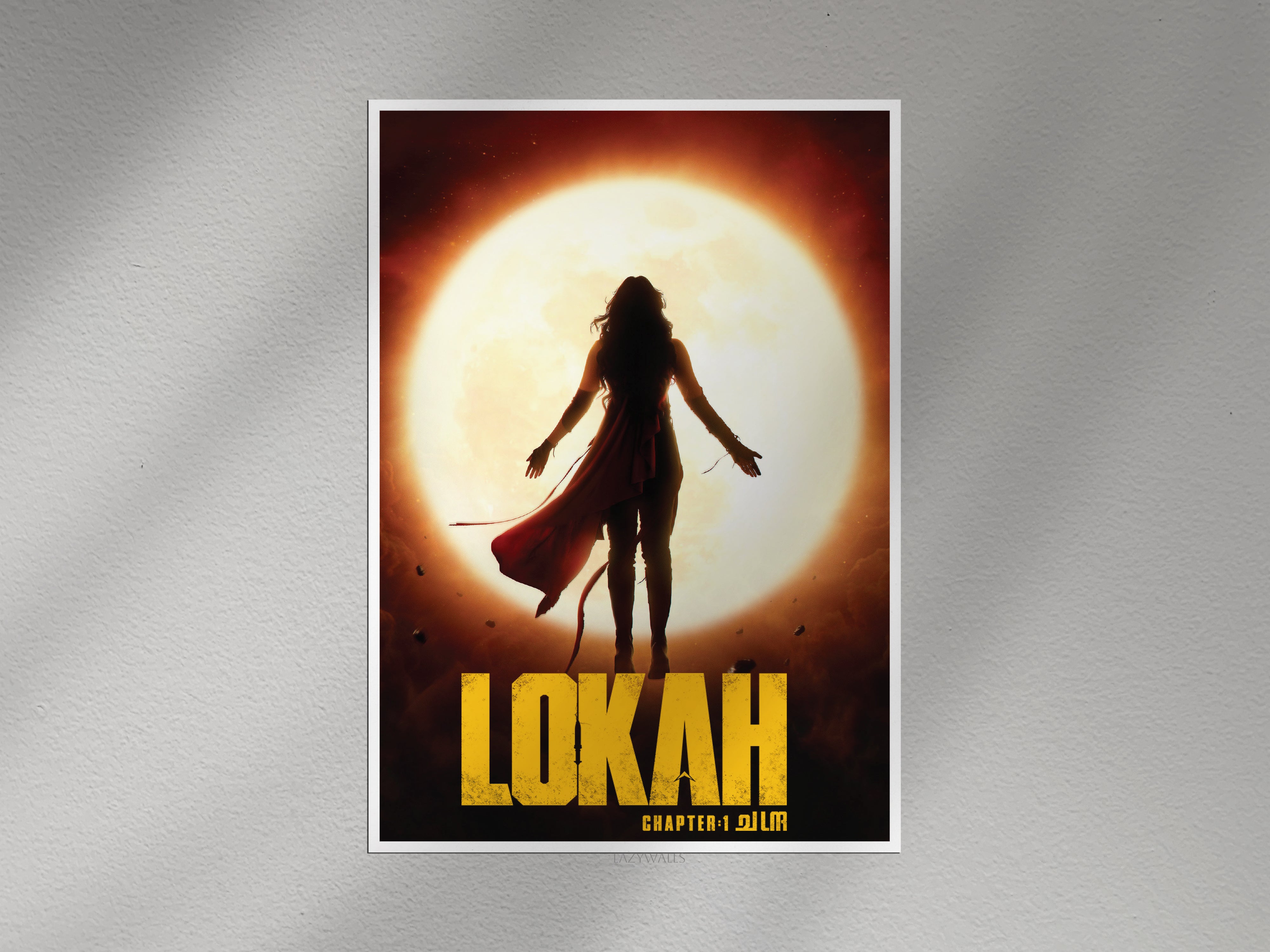 Lokah Chapter 1 Valam Wall Poster | Malayalam Fantasy Action Movie Wall Art