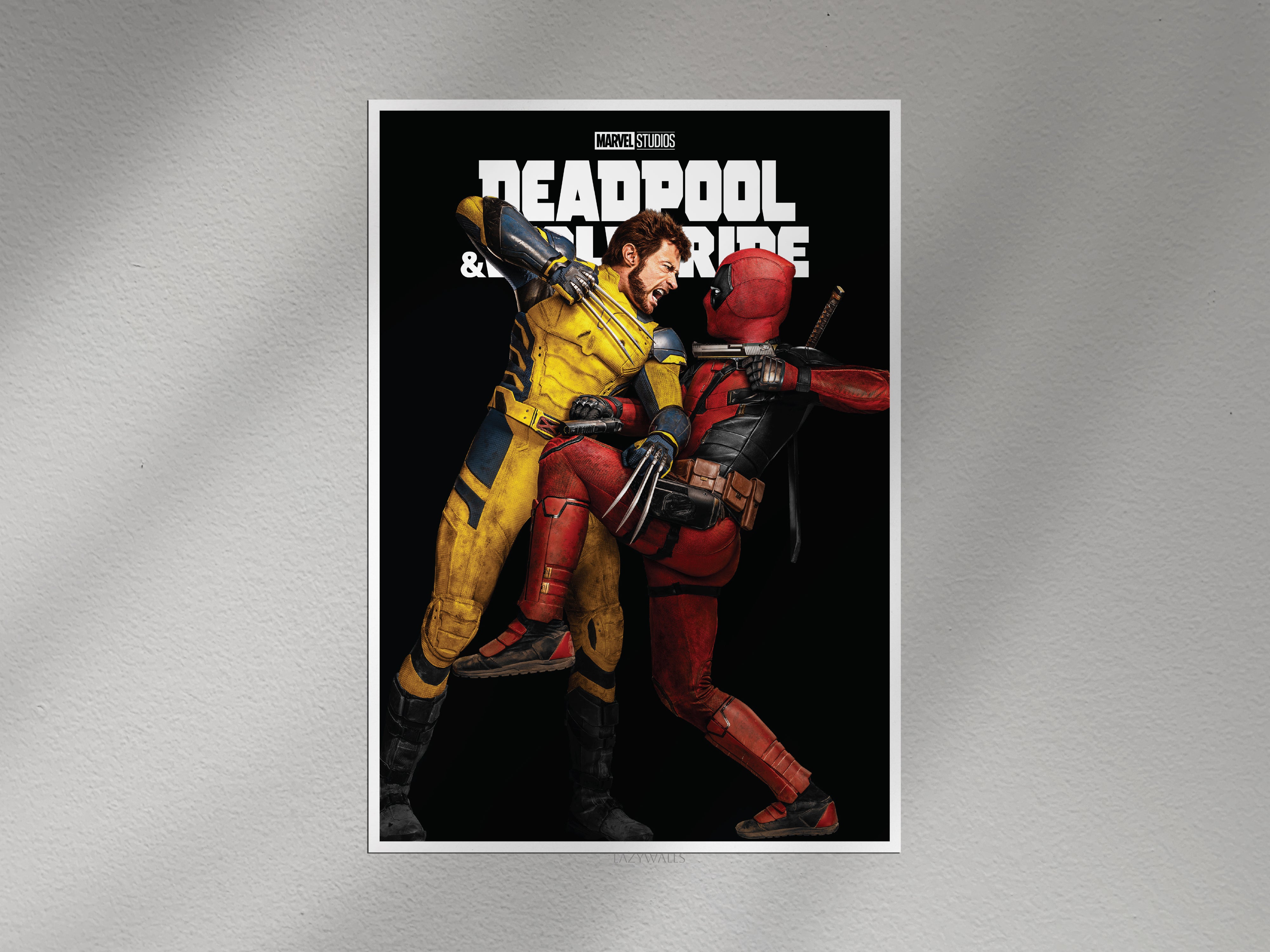 Deadpool & Wolverine Marvel Wall Poster | Superhero Movie Wall Art