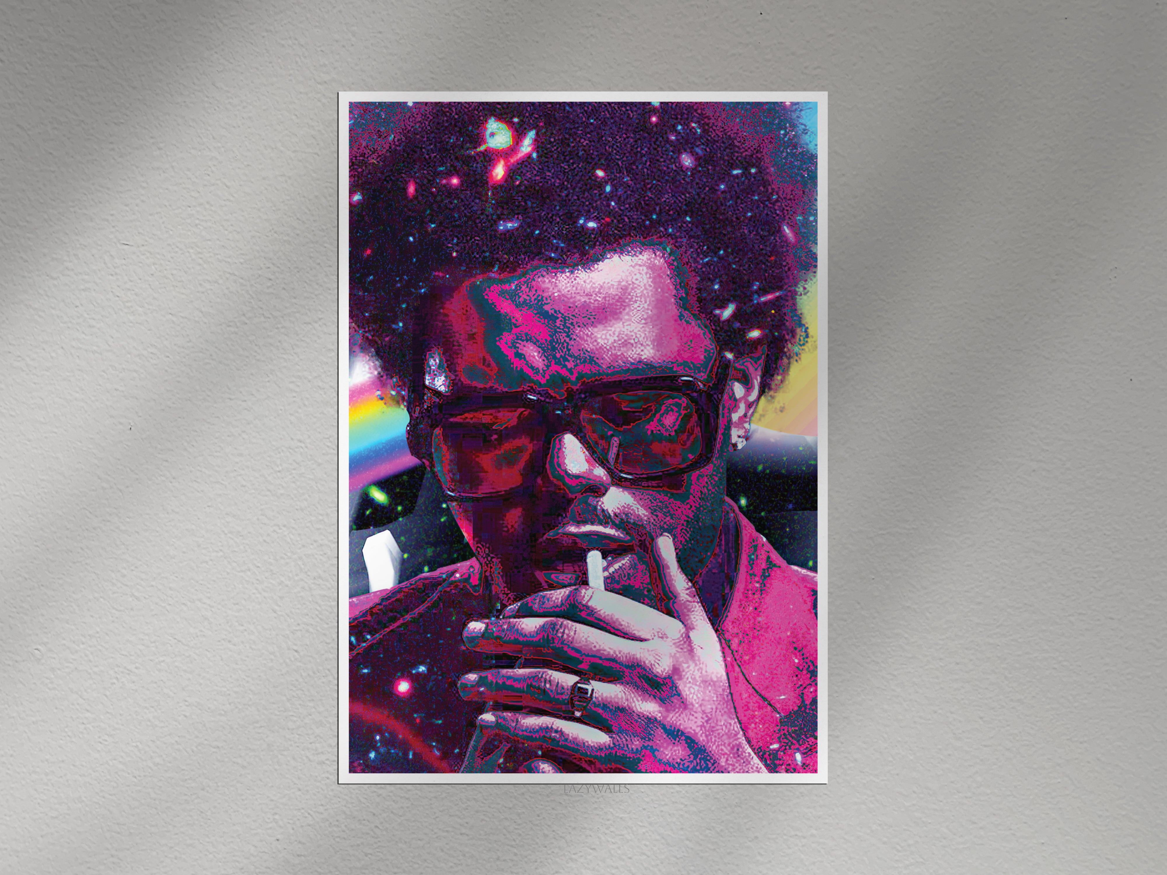 The Weeknd Poster | Neon Pop Art Music Wall Decor