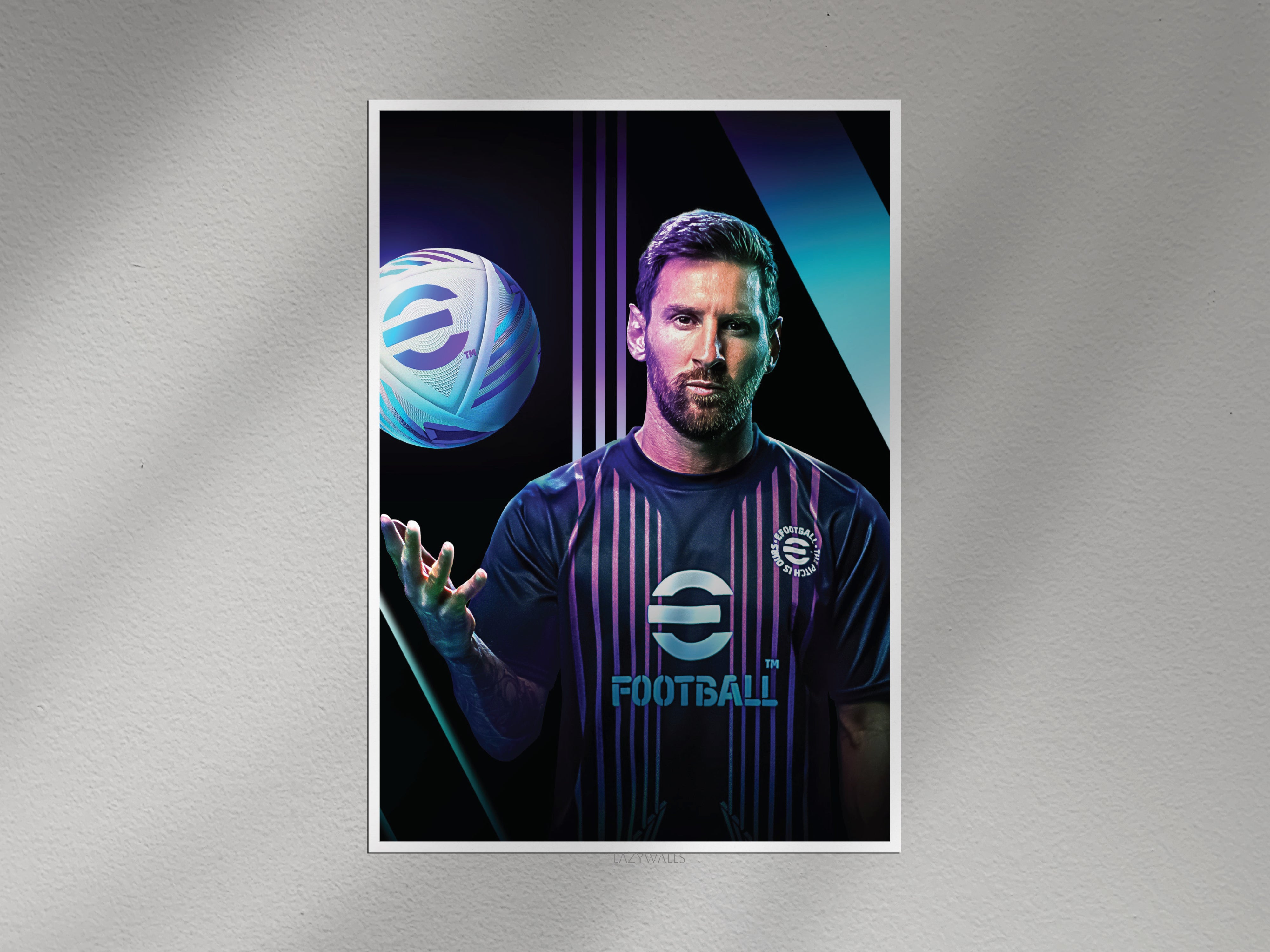 Lionel Messi Inter Miami Wall Poster | Football Wall Art
