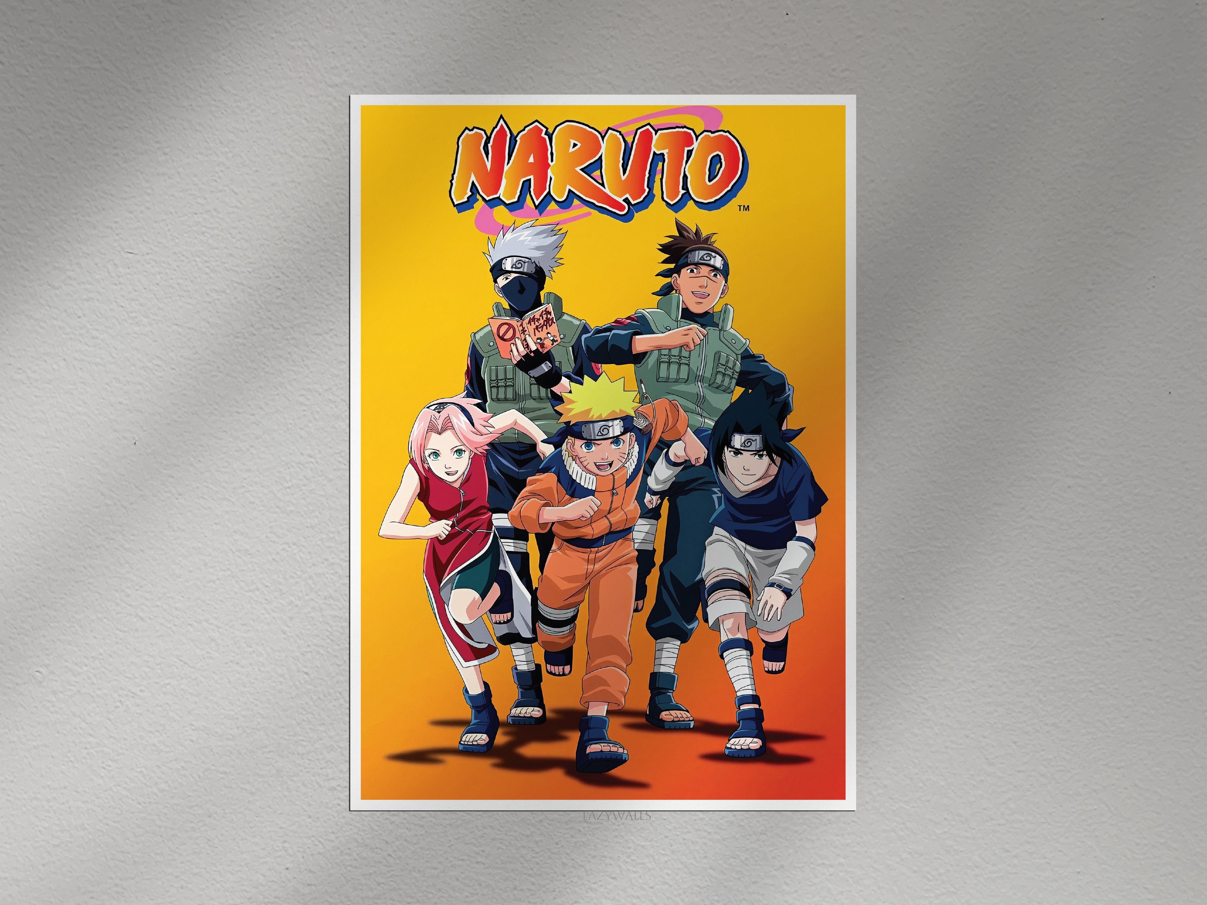 Naruto Team 7 Poster | Naruto Anime Wall Art for Bedroom & Gaming Room