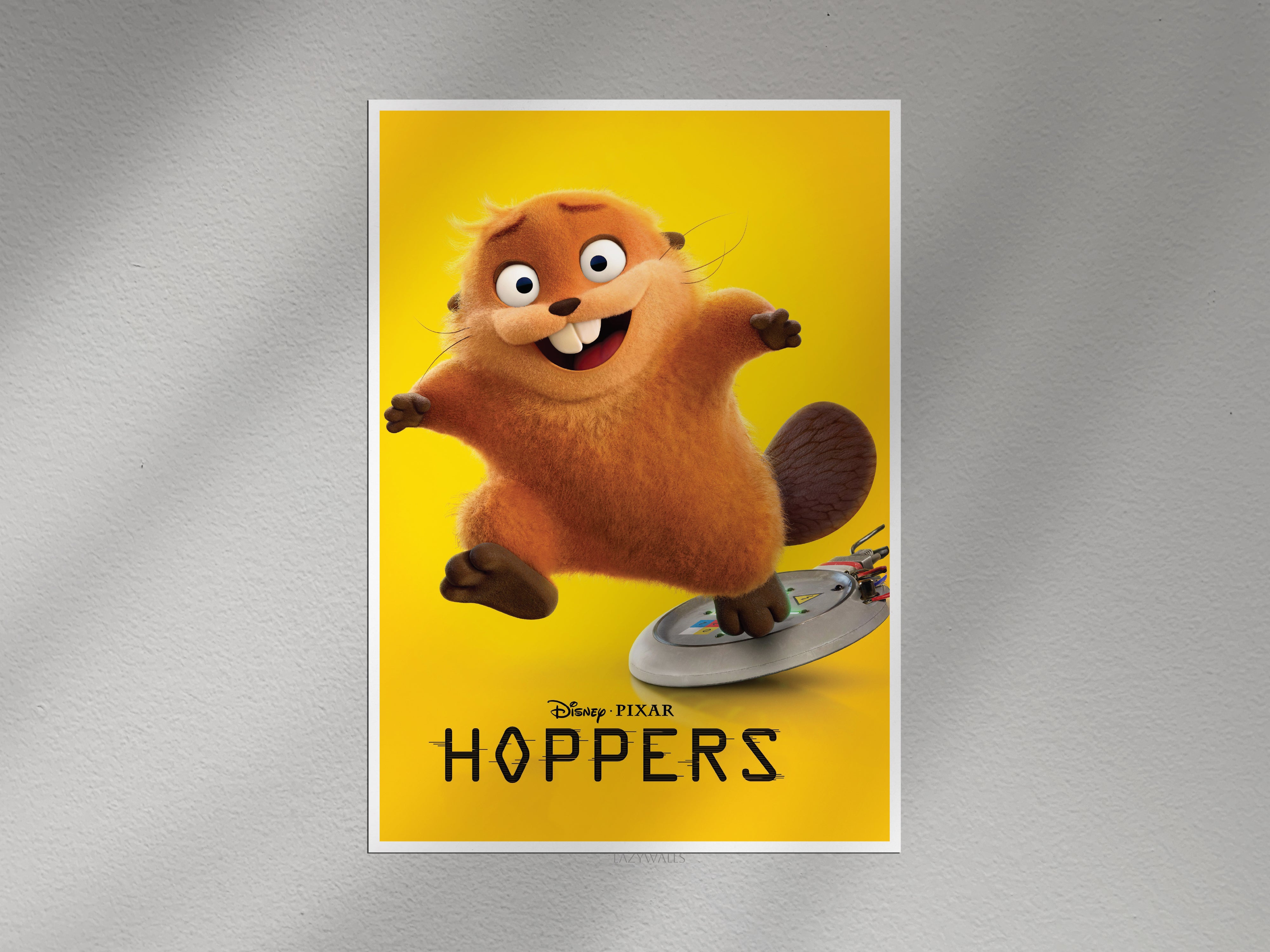 Hoppers Animated Movie Poster – Kids Cartoon Wall Art