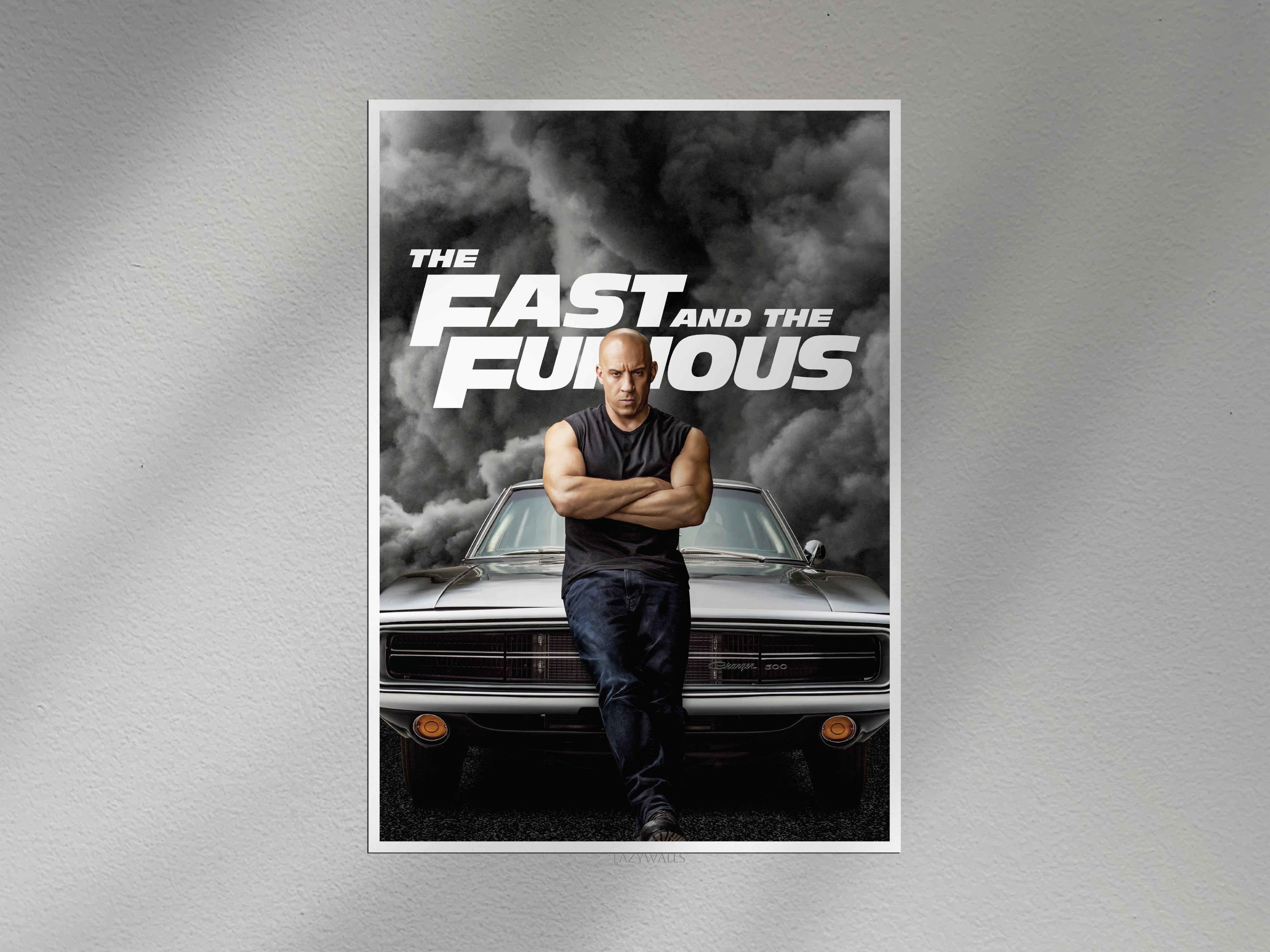 The Fast and the Furious Wall Poster | Dominic Toretto Muscle Car Art