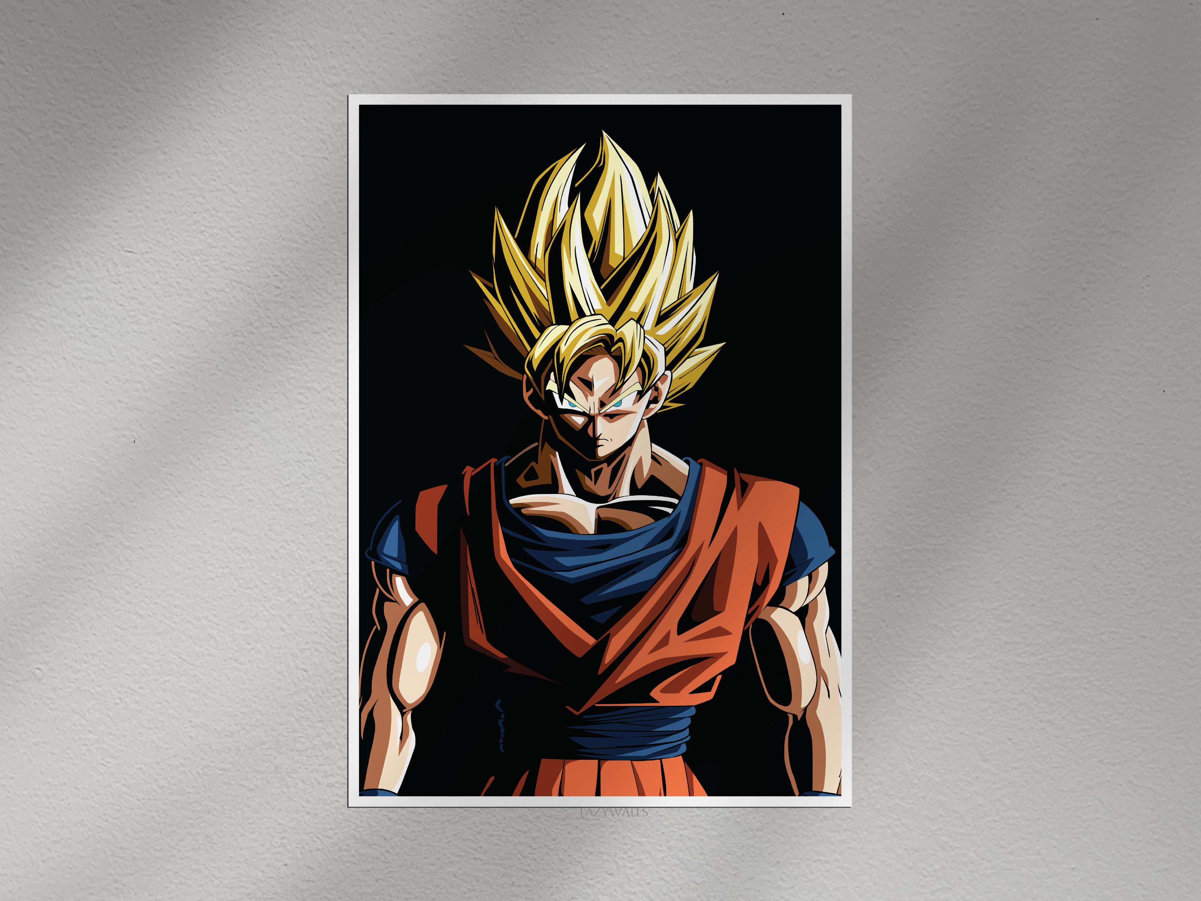 Super Saiyan Anime Wall Poster | Legendary Warrior Manga Wall Art