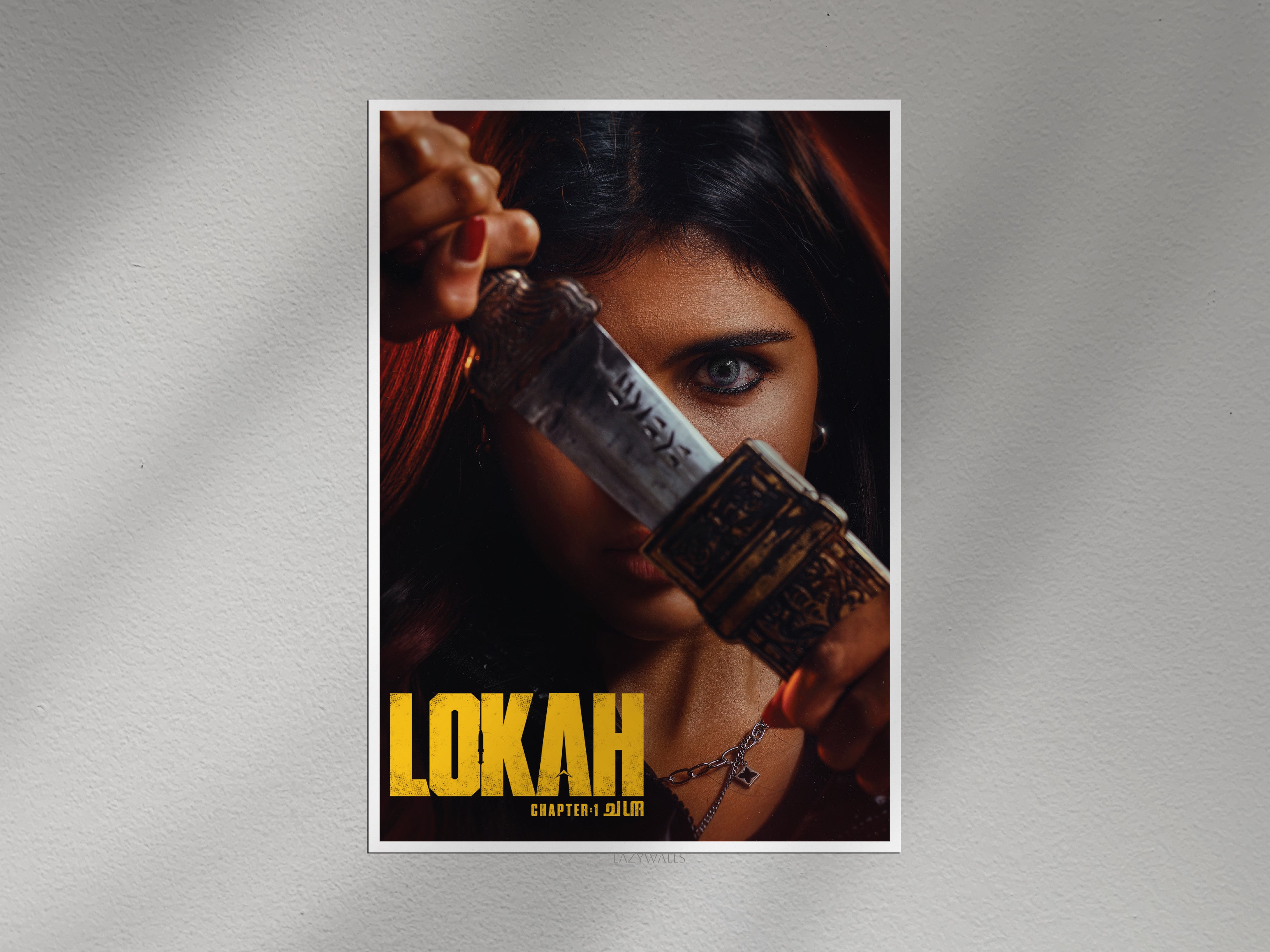 Lokah Chapter 1 Valam Wall Poster | Malayalam Action Thriller Movie Wall Art