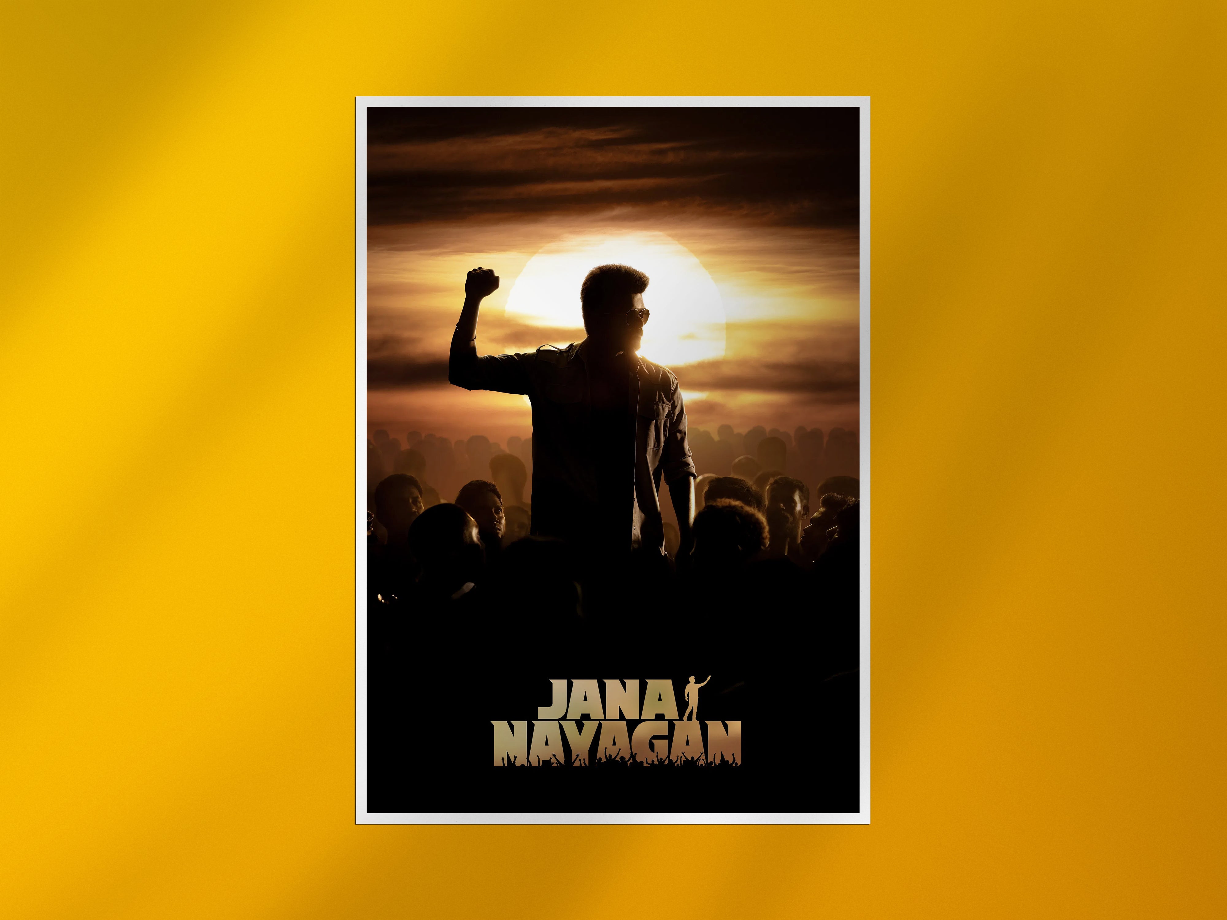 Jana Nayagan Thalapathy Vijay Sunset Poster – Tamil Movie Print