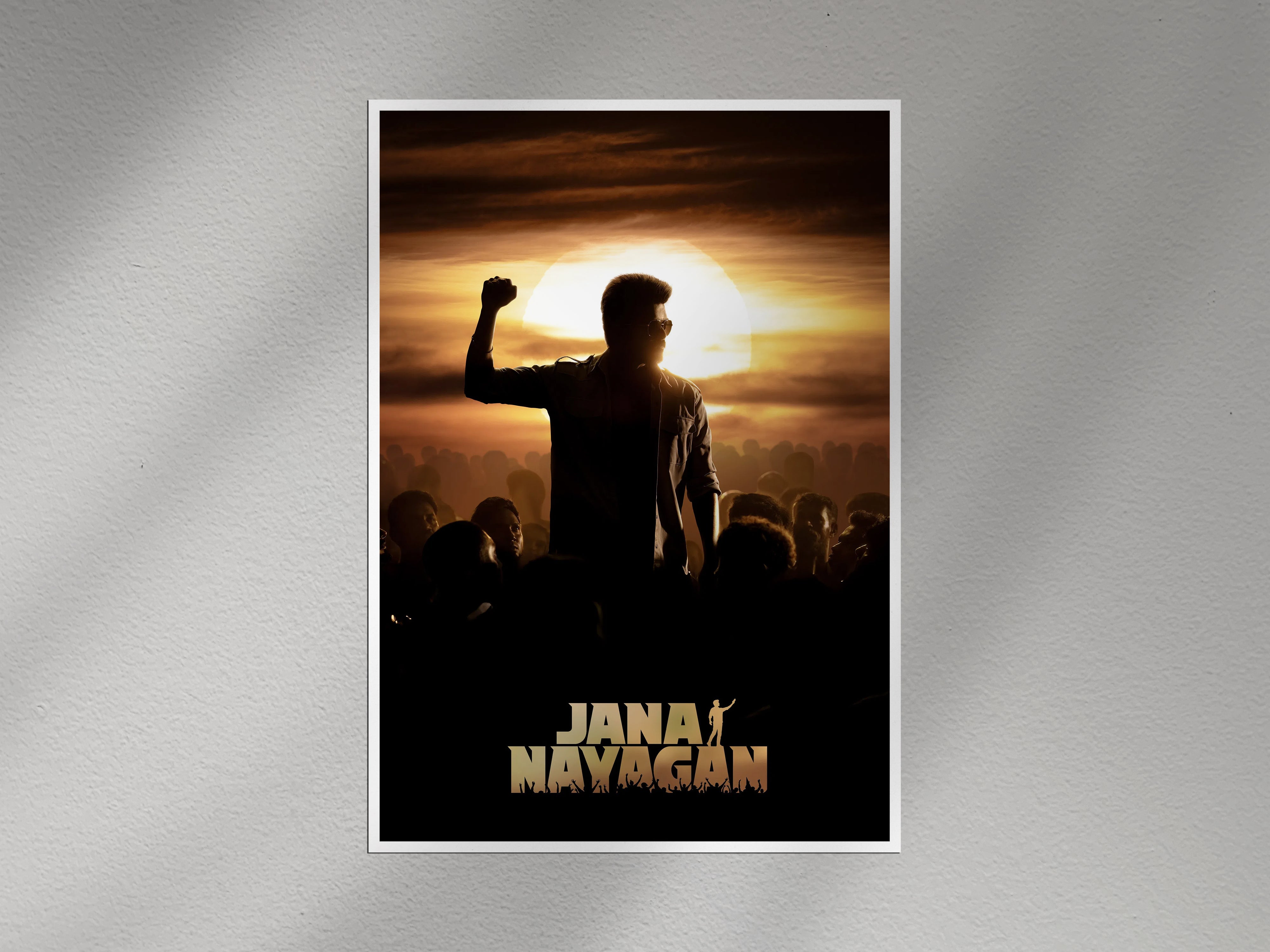 Jana Nayagan Thalapathy Vijay Sunset Poster – Tamil Movie Print