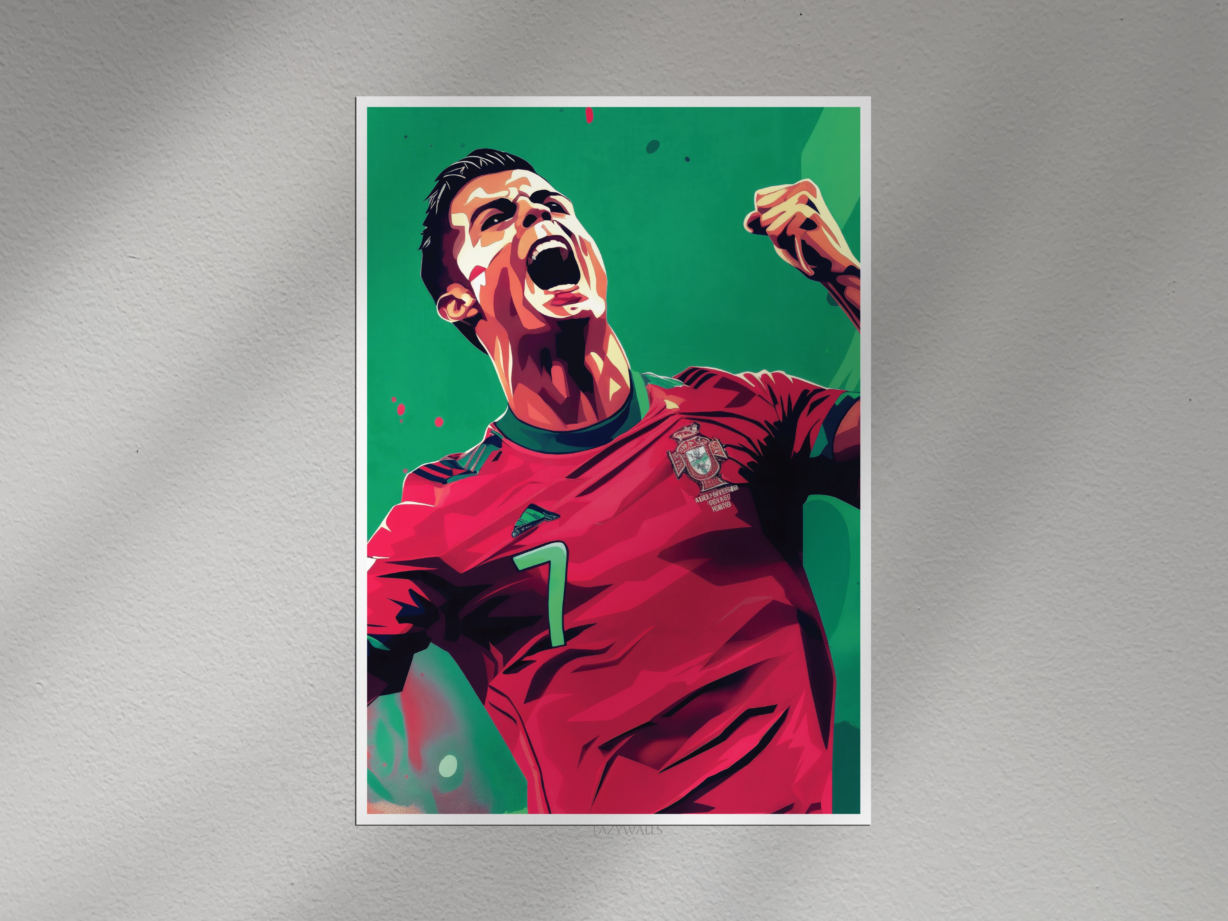 Cristiano Ronaldo Portugal Poster | CR7 Football Wall Art